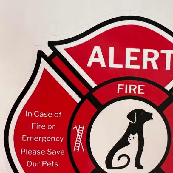 Pet Alert Fire Rescue Sticker - Picture 4 of 7